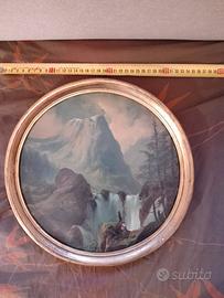 DIPINTO SU CARTONCINO FINE '800