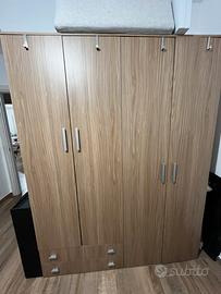 Armadio legno 208x160x52