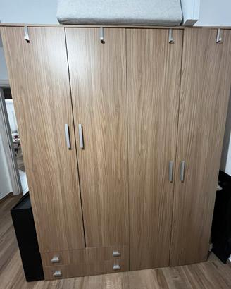 Armadio legno 208x160x52