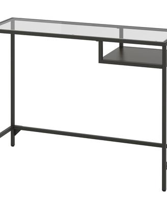 scrivania ikea in ferro e vetro 
