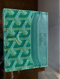 Portacarte goyard verde