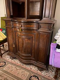 Mobile trumeau in radica di noce