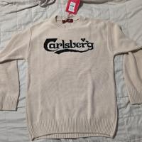 Maglione con logo Carlsberg nuovo