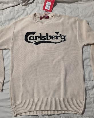 Maglione con logo Carlsberg nuovo