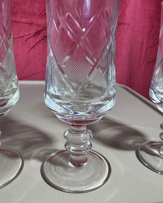 Set bicchieri cristallo per liquore o amaro