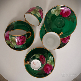 Servizio caffè Richard Ginori serie I Fioristi P