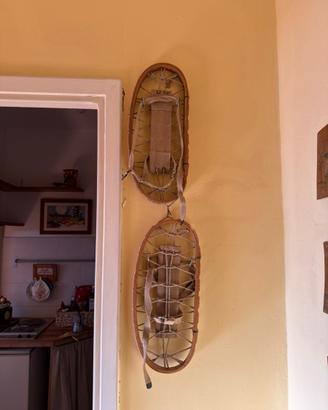 4 CIASPOLE IN LEGNO DA ARREDAMENTO ORIGINALI