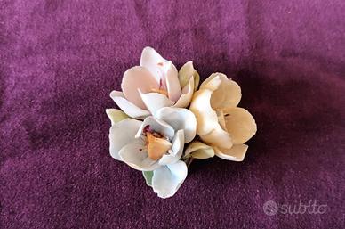 Fiori porcellana Capodimonte (Italia) Vintage