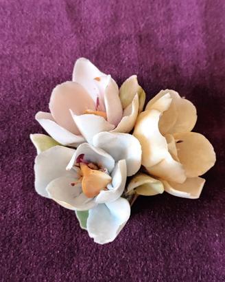 Fiori porcellana Capodimonte (Italia) Vintage
