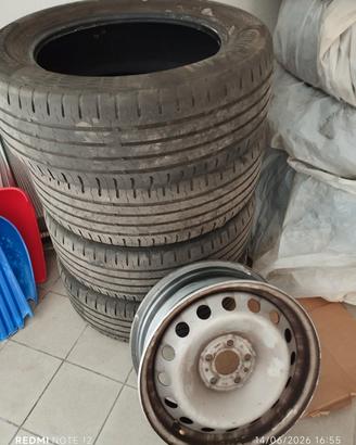Pneumatici+cerchi in ferro per Fiat 500L