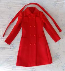 Cappotto Rosso Donna Vintage fine Anni '60