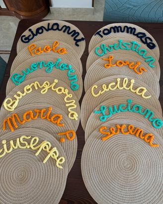 Tovagliette personalizzate