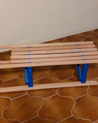 slitta pieghevole in legno