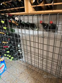 Reti porta bottiglie in ferro zincato