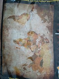 carta per pareti poster mappa del mondo antico XL 