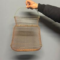 Cestino Porta Pesci Vintage Arredo Giardino