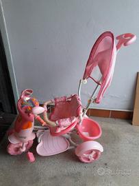triciclo passeggino per bambina 