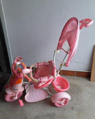 triciclo passeggino per bambina 