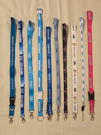 🔑 Lotto 10 Lanyard Originali: Gadget Vari Brand