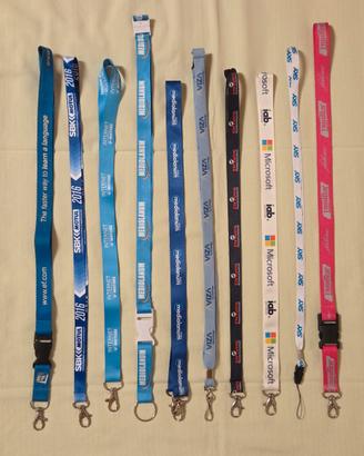 🔑 Lotto 10 Lanyard Originali: Gadget Vari Brand