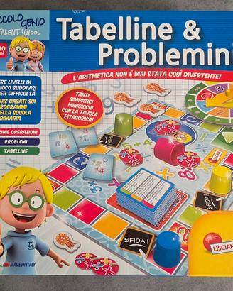  "Tabelline & Problemini" Piccolo Genio Lisciani 