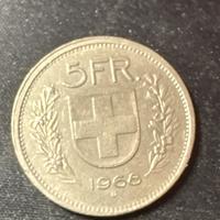 5 franchi svizzeri 1968