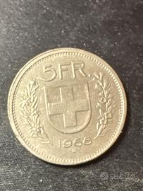 5 franchi svizzeri 1968