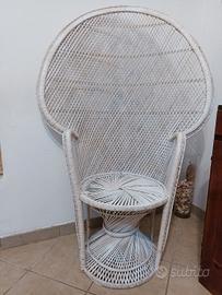 Sedia in rattan 