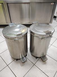 Pattumiera acciaio INOX 50lt