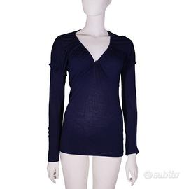 Sottogiacca da donna in maglia blu - tg. S