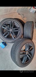 cerchi audi 17 + gomme 225 50 17 invernali