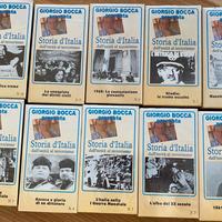 COLLEZIONE 10 VIDEOCASSETTE VHS STORIA D'ITALIA