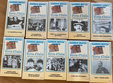 COLLEZIONE 10 VIDEOCASSETTE VHS STORIA D'ITALIA