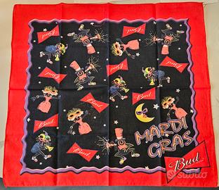Bandana vintage gadget Budweiser MardiGras anni 90