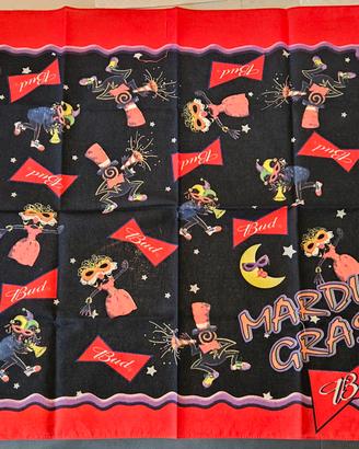 Bandana vintage gadget Budweiser MardiGras anni 90