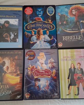 lotto 6 dvd Disney Ribelle Cenerentola...