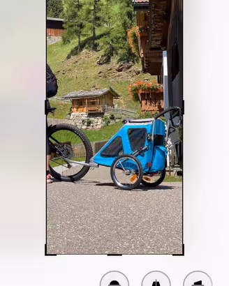 Rimorchio / passeggino x cani fini a 45 kg