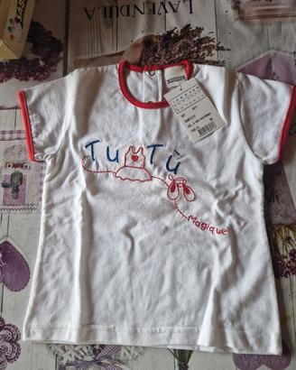 completo bimba 2 sabina cotone bianco e rosso