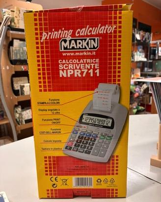 CALCOLATRICE SCRIVENTE Markin NPR11