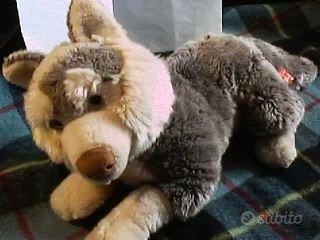 5 Peluche NUOVI:grandeHusky,Gufo,Coniglio,Cucciolo