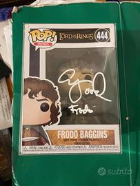 Funko Pop Frodo Baggins Signed Elijah Wood