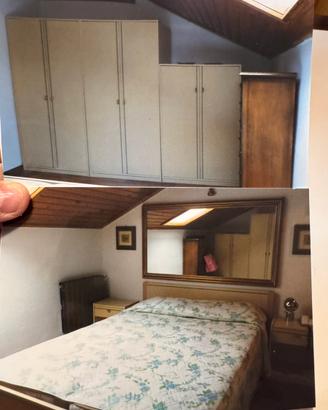 Camera da letto in legno larice