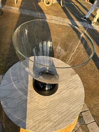 Vaso in vetro trasparente