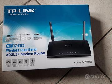 Tp-link archer d50 modem router adsl2+ wireless