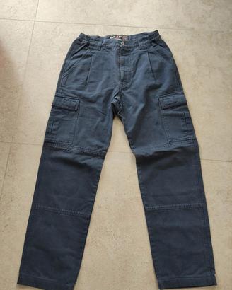 Pantaloni uomo Murphy & Nye bleu vintage in cotone