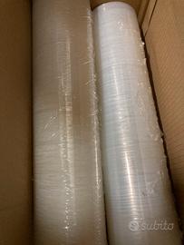 4 rotoli pellicola  trasparente