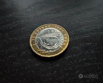 Moneta 10 Rubli Gagarin Pioniere Russia 2001