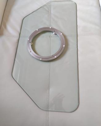 Base girevole per TV in vetro