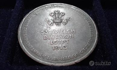Medaglia Inglese Galles UK WW1 Egitto 1918