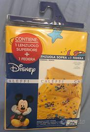 Completo lenzuoli Caleffi letto singolo Topolino